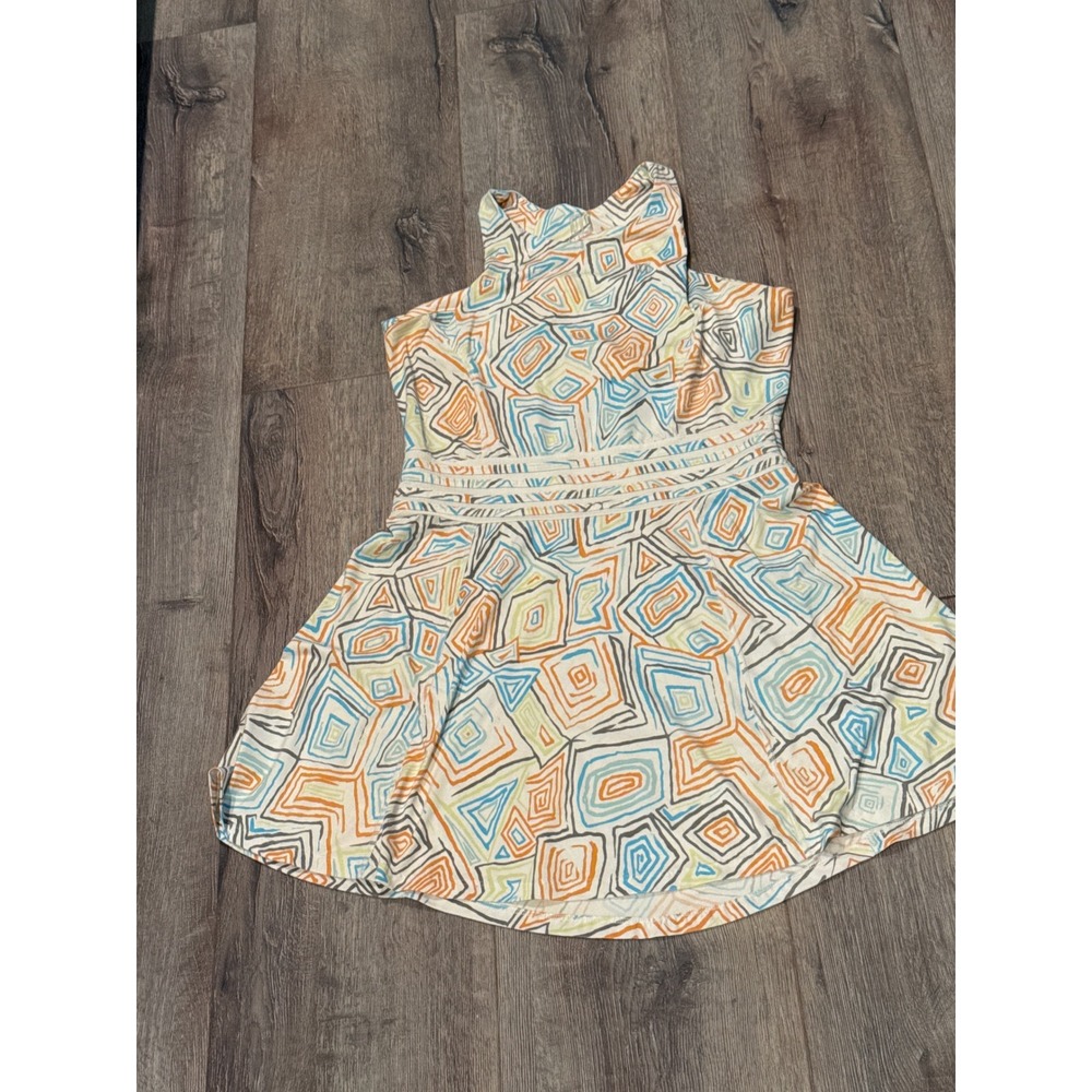 Eleven by Venus Williams‎ Dress Sleeveless Geometric Print Fitted Waist
